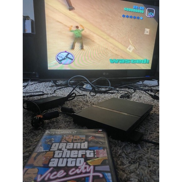 PlayStation 2 PS2 Slim Console w/ smackdown bundle - Picture 8 of 8